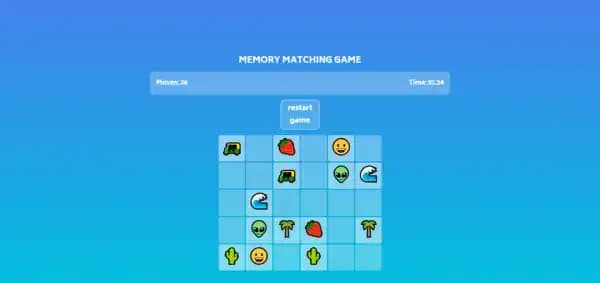 Memory Game demo image